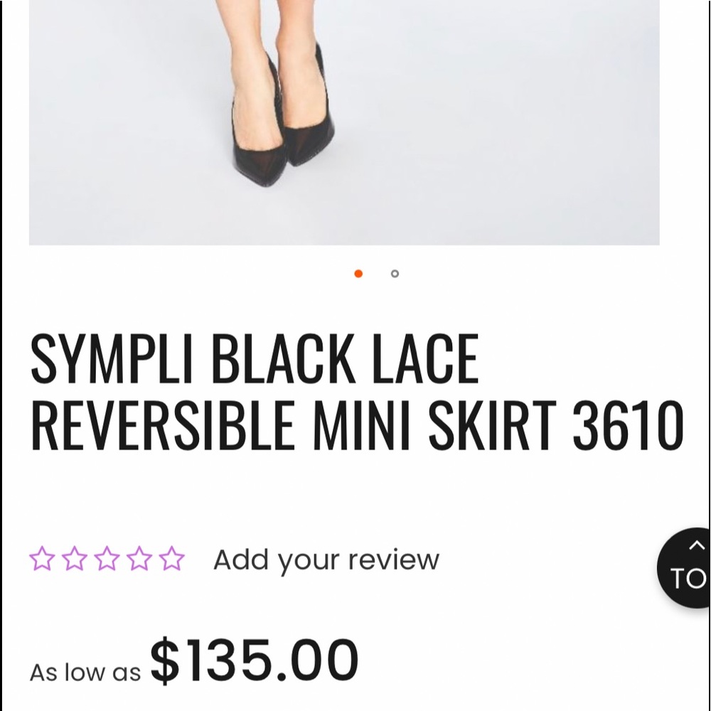 🦋NWT Simpli Black lacs Reversible Skirt🦋 - Picture 4 of 16